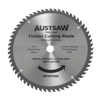 Austsaw 300mm 100T Thin Kerf Timber Blade - 25.4mm Bore TKB30025100