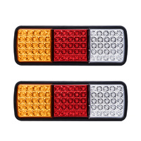 LIGHTFOX Pair LED Vehicle Tail Lights 12V
