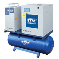 ITM 3 Phase 10hp 270ltr Fad 1080 Air Compressor Rotary Screw With Dryer TM356-10270