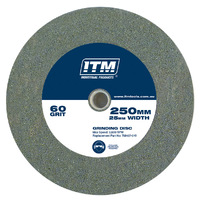 ITM Grinding Wheel Aluminium Oxide 250 x 25mm 60 Grit Medium TM407-010