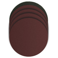 Multitool Sanding Disc Velcro Back Alum. Oxide 5pk Assort Grit & Back Pad 175mm to Suit Po362 Multitool TM408-013