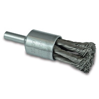 ITM Twist Knot End Brush Steel 25mm 1/4" Round Shank TM7005-025