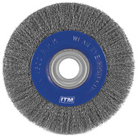 ITM Crimp Wire Wheel Brush Stainless Steel 200mm x 25mm Multi Bore TM7012-221