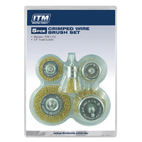 ITM 5 Piece Crimp Wire Brush Kit TM7016-005