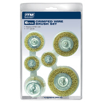 ITM 6 Piee Crimp Wire Wheel Brush Kit TM7016-006