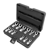 Toledo 12 Piece 8-19mm 3/8" Metric Flared Crowfoot Wrench Set 321265