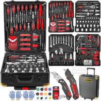 Masterspec 1240pcs tool box trolley tool set diy hand tool set w/2 utility knife