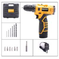 Masterspec 12v cordless drill driver screwdriver accessories w/battery chargerOne Battery