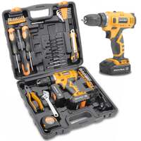 Masterspec  47pcs 12v lithium cordless drill with 2 batteries
