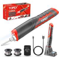 Topex 4v max cordless soldering iron with rechargeable lithium-ion batterySoldering Iron wih Adapter