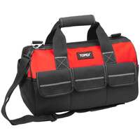 Topex 16-inch tool bag multi-pocket tool organizer with adjustable shoulder strap
