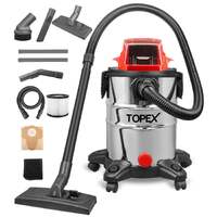 Topex 20v 25l wet & dry vacuum cleaner & blower skin only without battery