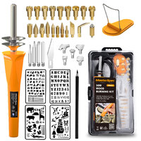 MasterSpec 37PC 30W Wood Burning Set Electric Soldering Iron Kit Iron Burner Hobby Kit