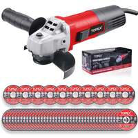 TOPEX Heavy Duty 900W 125mm 5" Angle Grinder w/ 50PCs 5" Cutting Discs