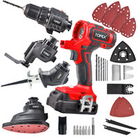 Masterskil 92 pc power tool kit 18v cordless drill screw flap bits sockets set online