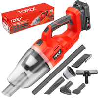 TOPEX 20V Cordless Handheld Vacuum Cleaner for Home & Car w/ Battery & Charger
