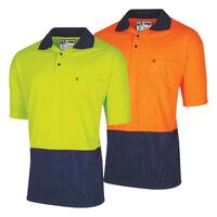 Tru Workwear Micromesh S/S Hi-Vis Polo Shirt