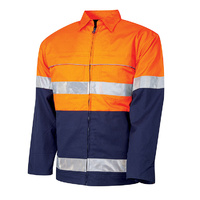 TRU Workwear Mid Weight Hi-Vis Cotton Drill Jacket with 3M Tape