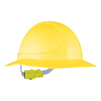 Force360 GT12 Type 1 ABS Non-Vented Broad Brim Hard Hat with Ratchet Harness - Mixed Kit