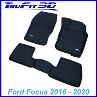 3D Kagu Rubber Mats for Ford Focus 2016-2020 Auto Trans- Front & Rear Mats