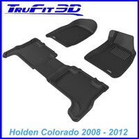 3D Kagu Rubber Mats for Holden Colorado Dual Cab 2008-2012 Front & Rear