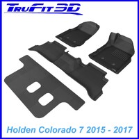3D Kagu Rubber Mats for Holden Colorado 7 Wagon 2015-2017 3-Row Set
