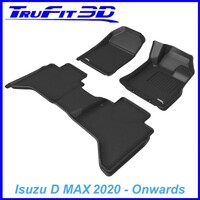 3D Kagu Rubber Mats for ISUZU D MAX Dual Cab 2020-2023 Front & Rear