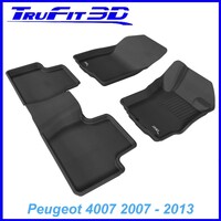 3D Kagu Rubber Mats for Peugeot 4007 2007-2013 Front & Rear