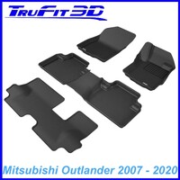 3D Kagu Rubber Mats for Mitsubishi Outlander 2007-2019 3 Rows