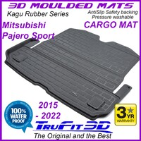 3D Kagu Rubber Cargo Mat for Mitsubishi Pajero Sport 2015+ 7 Seater