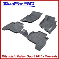 3D Maxtrac Rubber Mats for Mitsubishi Pajero Sport 2015+ Front & Rear