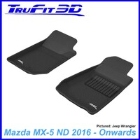 3D Kagu Rubber Mats for Mazda MX-5 2016+ Front Pair