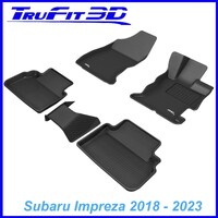 3D Kagu Rubber Mats for Subaru Impreza 2018-2023 Front & Rear