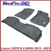 3D Maxtrac Rubber Mats for Lexus LX570 LX450d 2013-2021 Front & Rear