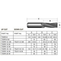 Carb-I-Tool 8mm Roughing Spiral Bit TSRR8M