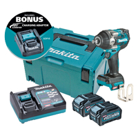 Makita 40V Max 1/2" Mid Torque Brushless Impact Wrench 4.0ah Set TW007GM203