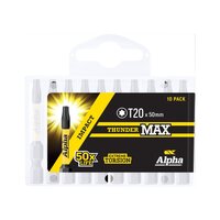 Alpha ThunderMax TX20 x 50mm Impact Power Bit Handipack (x10) TX2050SMH