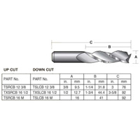 Carbitool 12.7mm 3 Flute Chipbreaker Spiral Cutters TXSRCB161/2