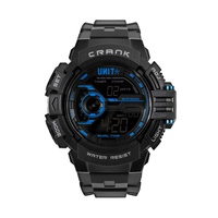 Unit Mens Watch Crank Black Blue OSFM Black