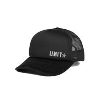 Unit Mens Headwear Trucker Cap Stake OSFM Black