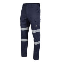 Unit Mens Pants Strike Reflective 28 Navy