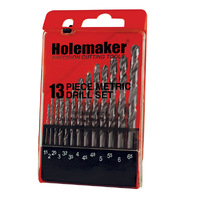 Holemaker 13pce 1.5 - 6.5mm Jobber Drill Set HSS 118&Deg; Split Point UN308-008
