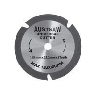 Austsaw 115mm (4.5") 3T Universal Cutter - 22.2mm Bore UNI1152223