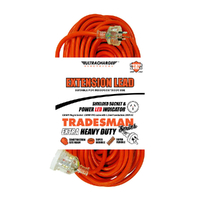 Ultracharge 20m Tradesman Extension Lead 15amp Cable with 10amp Plug UR240/20T