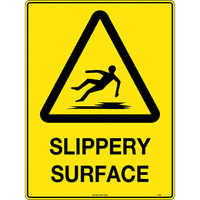 Caution Slippery Surface Safety Sign 300x225mm Poly
