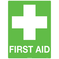 First Aid Safety Sign 300x225mm Metal