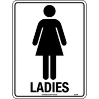 Ladies Toilet Sign 300x225mm Poly