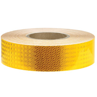 50mm Black/Yellow Reflective Tiger Tape