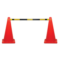 Extendable Cone Bar Black/Yellow 2meter