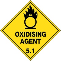 Oxidising Agent 5.1 Hazchem Sign 270x270mm Poly